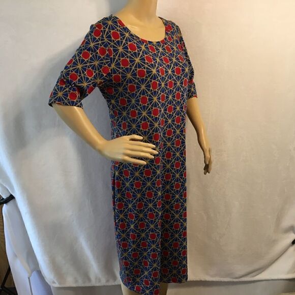 LULAROE Size L Julia Simply Comfortable Dress - Picture 8 of 8